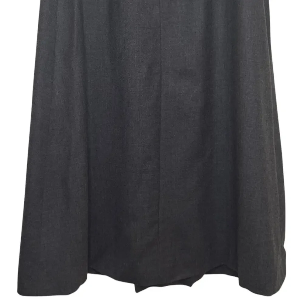Vtg Louis, Boston Wool Cashmere Blend Gray Midi Skirt Made in West Germany